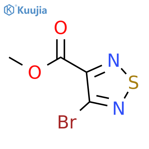 Methyl 4-bromo-1,2,5-thiadiazole-3-carboxylate structure