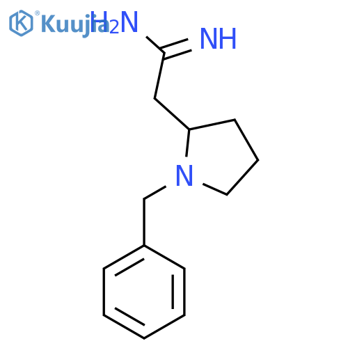 2-(1-benzylpyrrolidin-2-yl)ethanimidamide structure