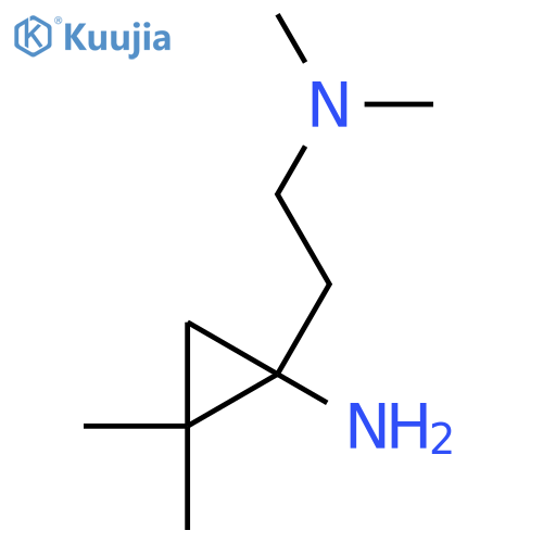 1-2-(dimethylamino)ethyl-2,2-dimethylcyclopropan-1-amine structure