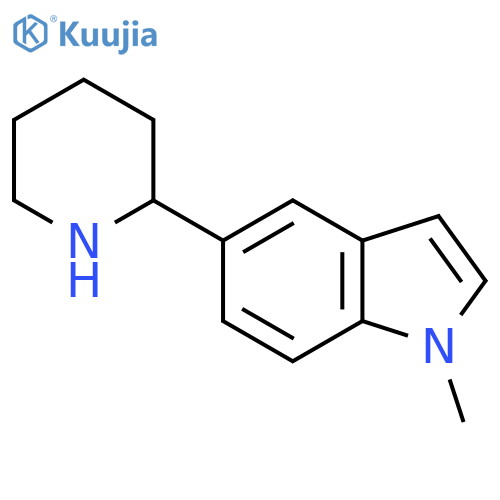 1-methyl-5-(piperidin-2-yl)-1H-indole structure