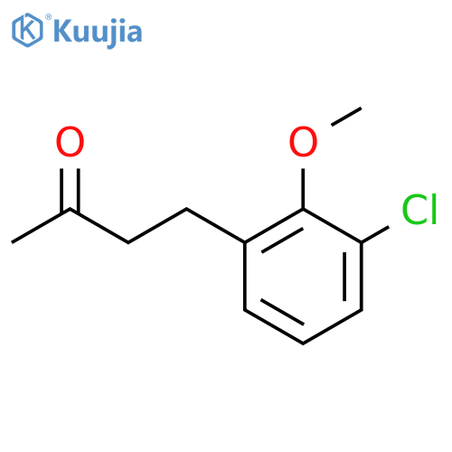 4-(3-chloro-2-methoxyphenyl)butan-2-one structure