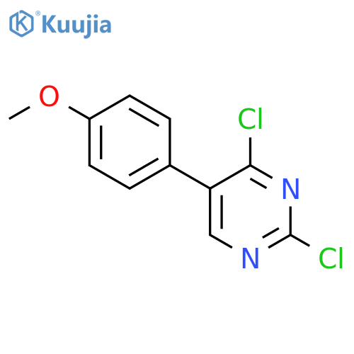 2,4-Dichloro-5-(4-methoxyphenyl)pyrimidine structure