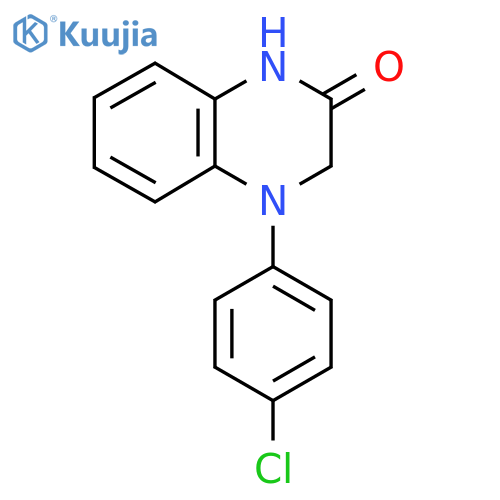 4-(4-Chlorophenyl)-1,2,3,4-tetrahydroquinoxalin-2-one structure