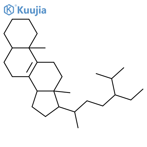 Stigmast-8-ene, (24x)- (9CI) structure