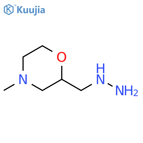 Morpholine, 2-(hydrazinylmethyl)-4-methyl- structure