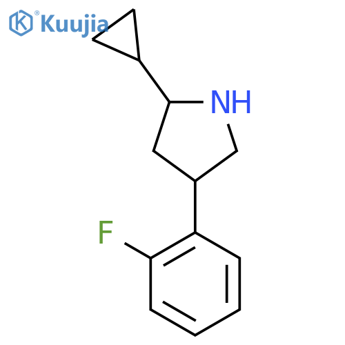 2-cyclopropyl-4-(2-fluorophenyl)pyrrolidine structure
