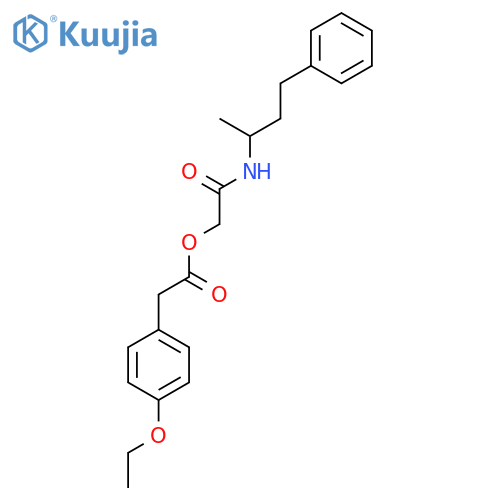 [(4-Phenylbutan-2-YL)carbamoyl]methyl 2-(4-ethoxyphenyl)acetate structure