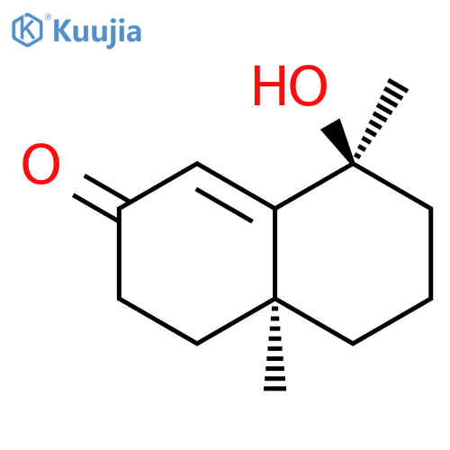 2(3H)-Naphthalenone, 4,4a,5,6,7,8-hexahydro-8-hydroxy-4a,8-dimethyl-, (4aS,8S)- structure