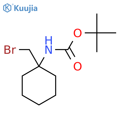 tert-butyl N-1-(bromomethyl)cyclohexylcarbamate structure