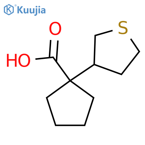 1-(thiolan-3-yl)cyclopentane-1-carboxylic acid structure