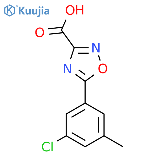 5-(3-chloro-5-methylphenyl)-1,2,4-oxadiazole-3-carboxylic acid structure
