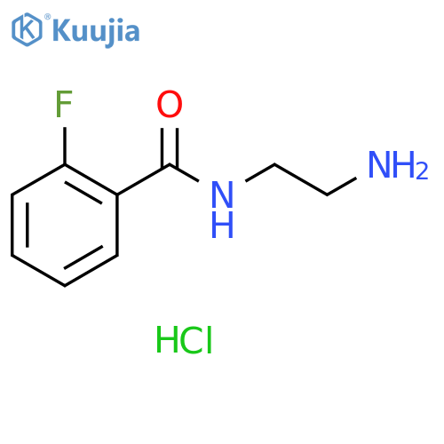 N-(2-aminoethyl)-2-fluorobenzamide hydrochloride structure