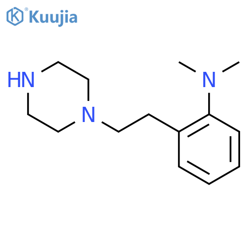 N,N-dimethyl-2-2-(piperazin-1-yl)ethylaniline structure