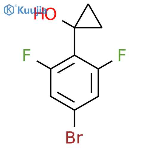 1-(4-bromo-2,6-difluorophenyl)cyclopropan-1-ol structure