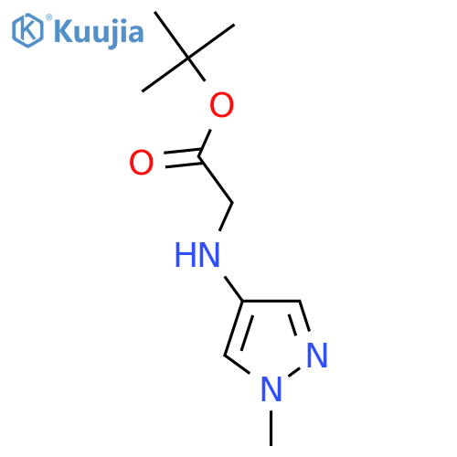 tert-butyl 2-(1-methyl-1H-pyrazol-4-yl)aminoacetate structure
