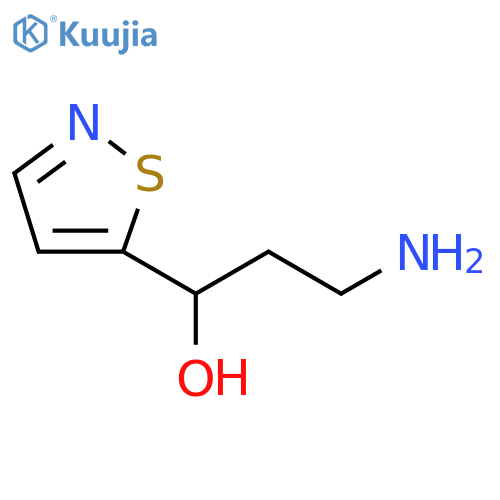 5-Isothiazolemethanol, α-(2-aminoethyl)- structure