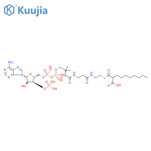 Coenzyme A, S-(hydrogen 2-octylpropanedioate) structure
