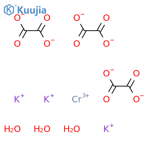 Chromate(3-),tris[ethanedioato(2-)-kO1,kO2]-, potassium, hydrate (1:3:3),(OC-6-11)- structure