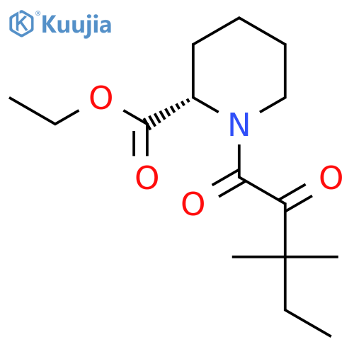 (S)-Ethyl 1-(3,3-dimethyl-2-oxopentanoyl)piperidine-2-carboxylate structure