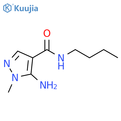 5-amino-N-butyl-1-methyl-1H-pyrazole-4-carboxamide structure