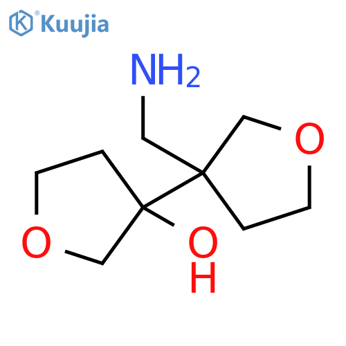 [3,3'-Bifuran]-3(2H,2'H)-ol, 3'-(aminomethyl)tetrahydro- structure