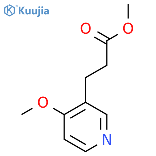 3-(4-Methoxy-pyridin-3-yl)-propionic acid methyl ester structure