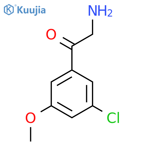 2-Amino-1-(3-chloro-5-methoxyphenyl)ethan-1-one structure