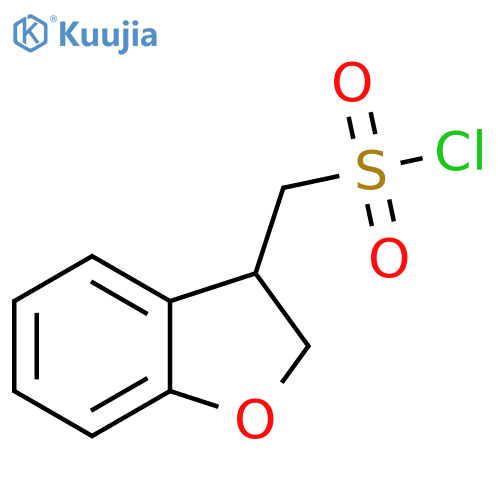 (2,3-dihydro-1-benzofuran-3-yl)methanesulfonyl chloride structure