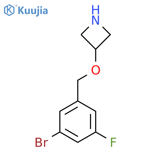 3-[(3-Bromo-5-fluorophenyl)methoxy]azetidine structure