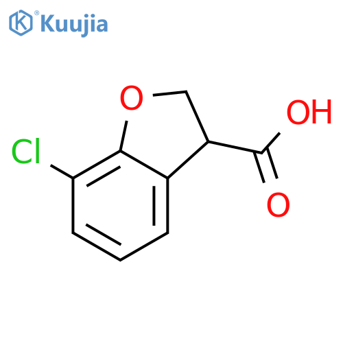 7-Chloro-2,3-dihydrobenzofuran-3-carboxylicacid structure