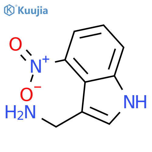 (4-nitro-1H-indol-3-yl)methanamine structure