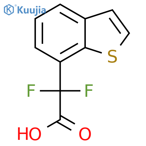 2-(1-Benzothiophen-7-yl)-2,2-difluoroacetic acid structure