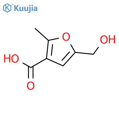 5-(hydroxymethyl)-2-methylfuran-3-carboxylic acid structure