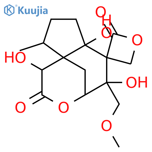 Spiro[6H-4,9a-methanocyclopent[d]oxocin-6,3'-oxetane]-2,2'(1H)-dione,hexahydro-1,5,6a-trihydroxy-5-(methoxymethyl)-9-methyl-,(1R,3'R,4R,5R,6aR,9R,9aS)- (9CI) structure