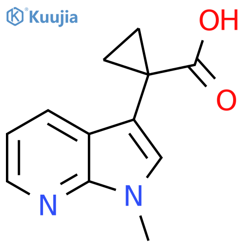 1-{1-methyl-1H-pyrrolo2,3-bpyridin-3-yl}cyclopropane-1-carboxylic acid structure
