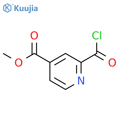 4-Pyridinecarboxylicacid, 2-(chlorocarbonyl)-, methyl ester structure