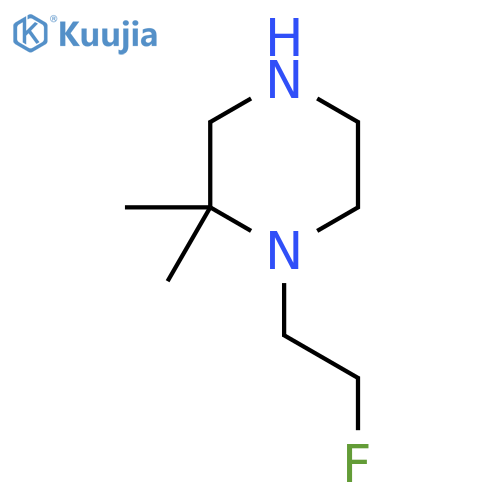 1-(2-Fluoroethyl)-2,2-dimethylpiperazine structure