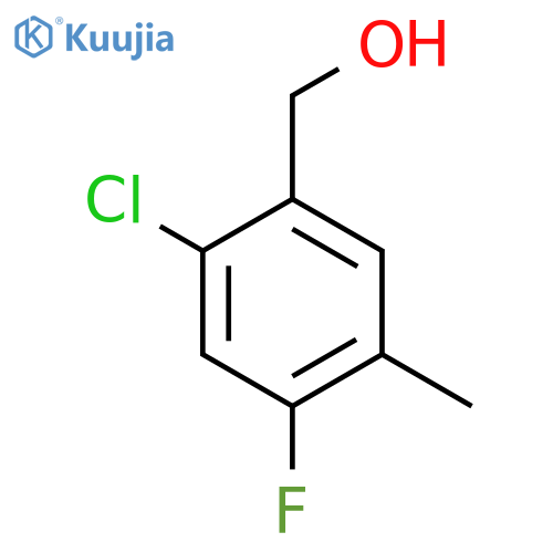 2-Chloro-4-fluoro-5-methylbenzyl alcohol structure