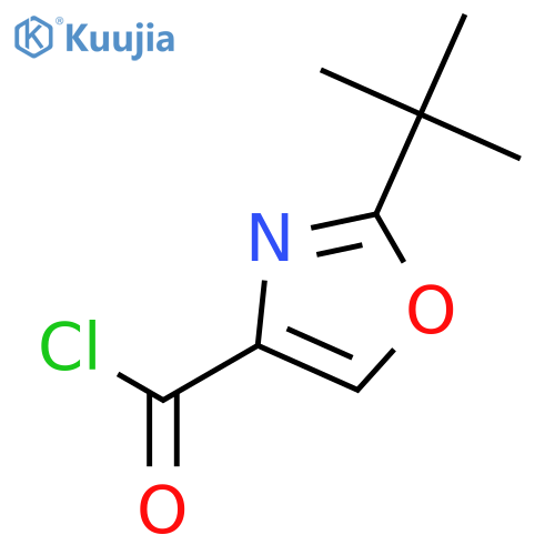 4-Oxazolecarbonylchloride, 2-(1,1-dimethylethyl)- structure