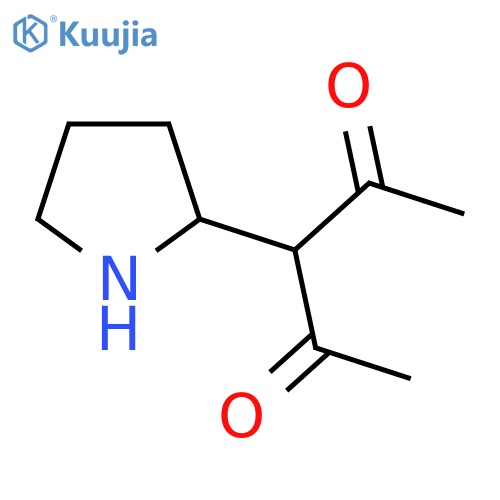 3-(Pyrrolidin-2-yl)pentane-2,4-dione structure