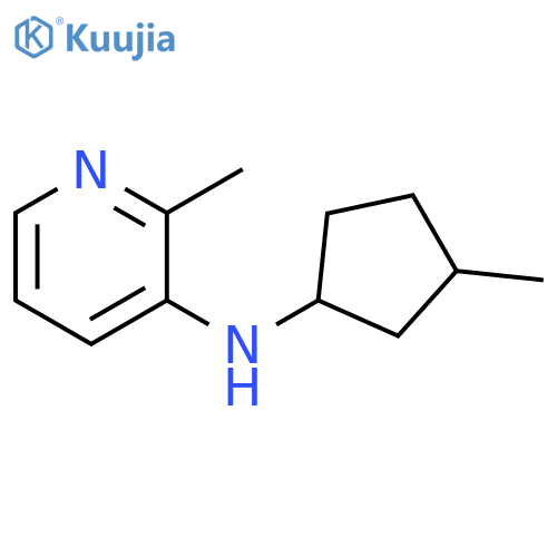 2-methyl-N-(3-methylcyclopentyl)pyridin-3-amine structure