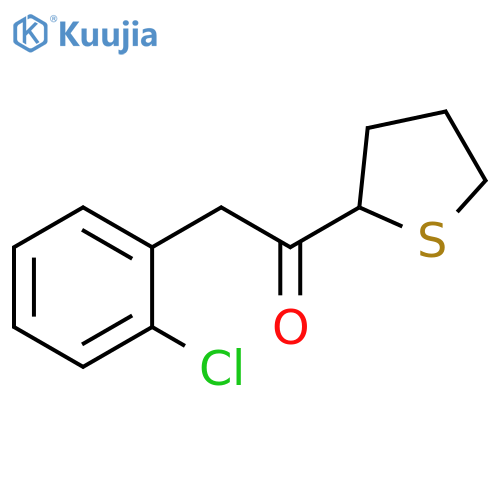 2-(2-chlorophenyl)-1-(thiolan-2-yl)ethan-1-one structure