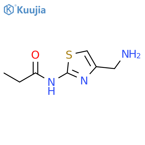 Propanamide, N-[4-(aminomethyl)-2-thiazolyl]- structure