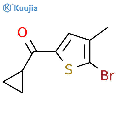 (5-bromo-4-methylthiophen-2-yl)(cyclopropyl)methanone structure