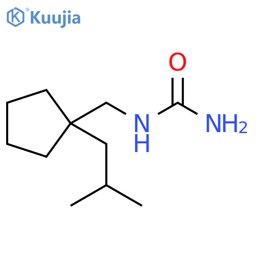 {[1-(2-methylpropyl)cyclopentyl]methyl}urea structure