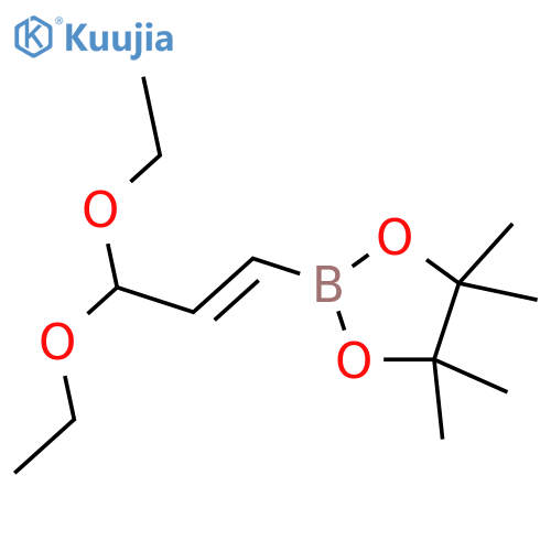3,3-DIETHOXY-1-PROPENYLBORONIC ACID PINACOL ESTER structure