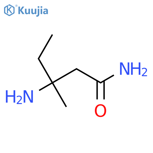 3-amino-3-methylpentanamide structure
