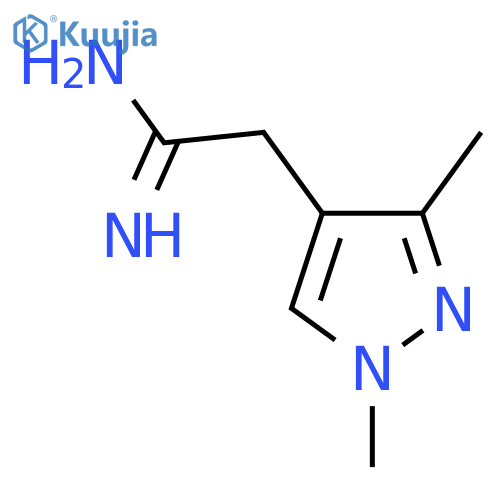 2-(1,3-dimethyl-1H-pyrazol-4-yl)ethanimidamide structure