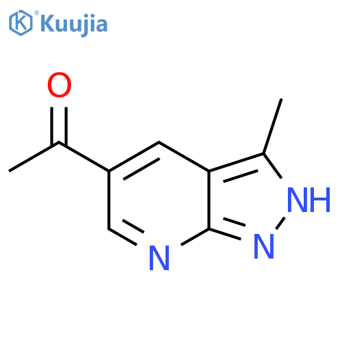 1-(3-Methyl-1H-pyrazolo[3,4-b]pyridin-5-yl)ethanone structure