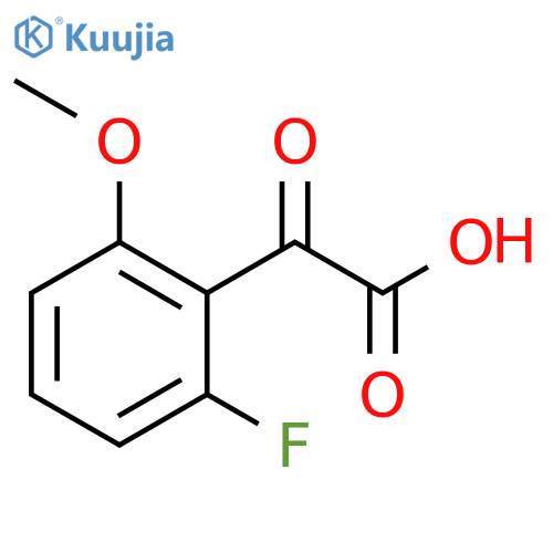 2-(2-fluoro-6-methoxyphenyl)-2-oxoacetic acid structure